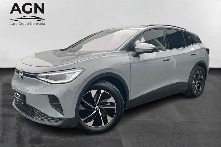 Grå VW ID.4 fra 2025 set udefra