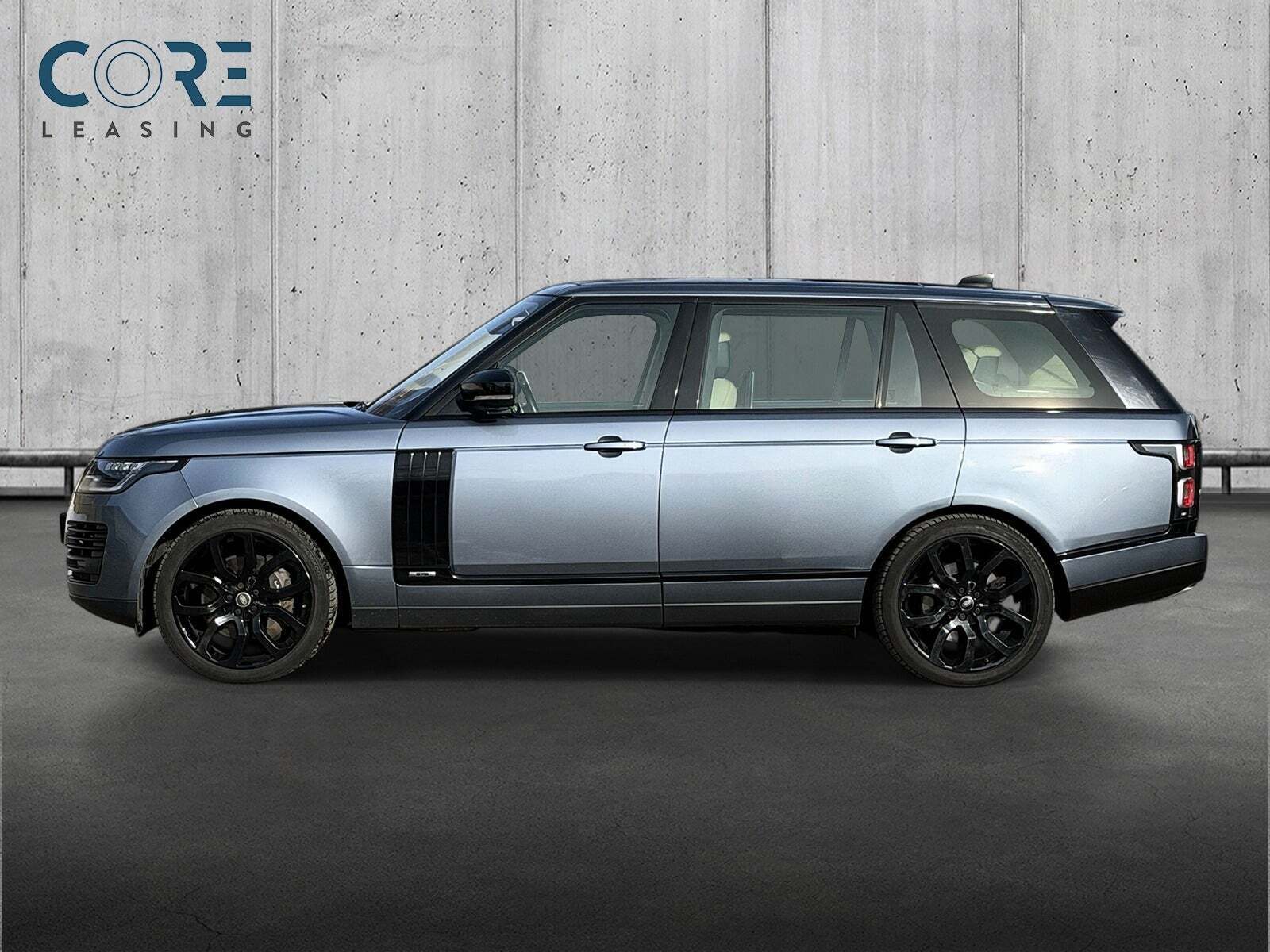 Blå Land Rover Range Rover fra 2018