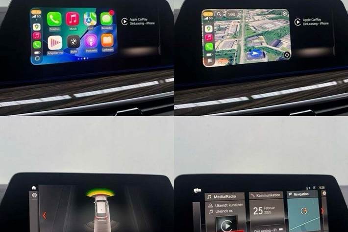 Blå BMW 520d fra 2020