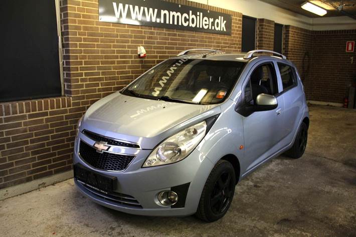 Blå Chevrolet Spark fra 2012