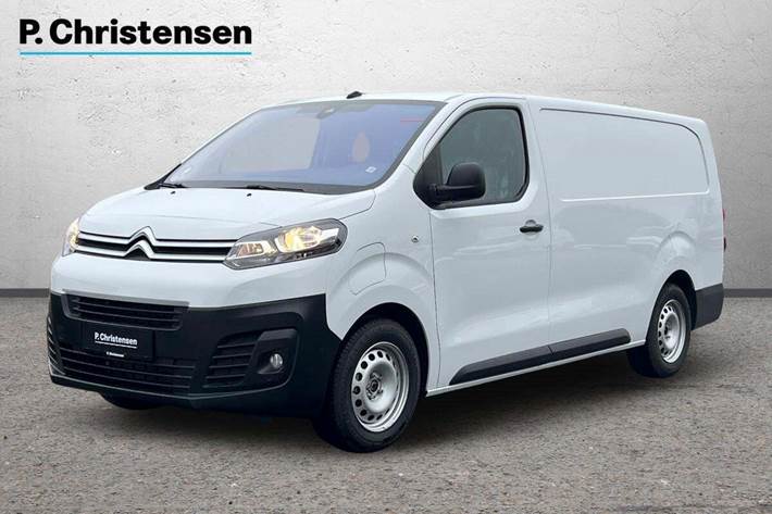 Hvid Citroën e-Jumpy fra 2024 set udefra