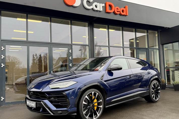 Blå Lamborghini Urus fra 2019