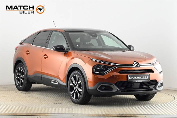 Orange Citroën ë-C4 fra 2022 set udefra