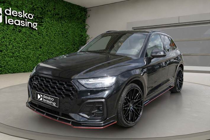 Sort Audi Q5 fra 2022 set udefra