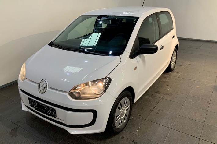 Hvid VW UP! fra 2013 set udefra
