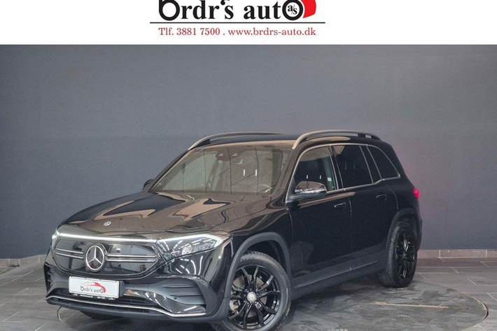 Sort Mercedes EQB250+ fra 2023 set udefra