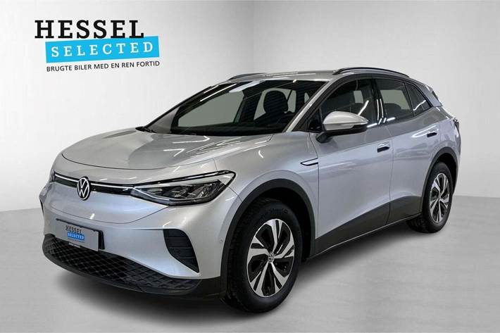 Sølv VW ID.4 fra 2023 set udefra