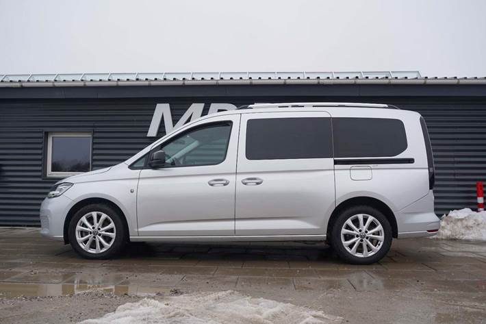 Sølv VW Caddy Maxi fra 2023