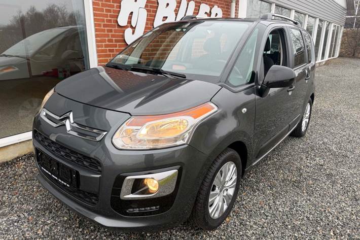 Grå Citroën C3 Picasso fra 2016 set udefra