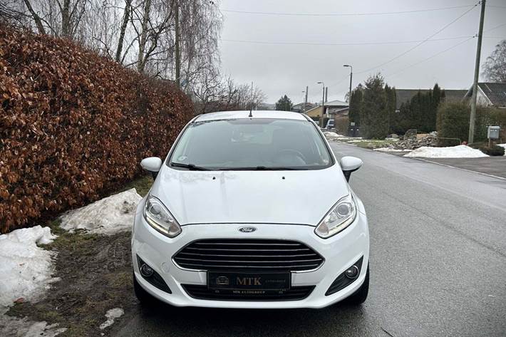 Hvid Ford Fiesta fra 2014