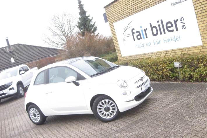 Hvid Fiat 500 fra 2023