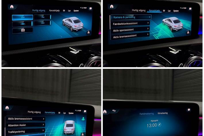 Rød Mercedes CLA250 e fra 2020