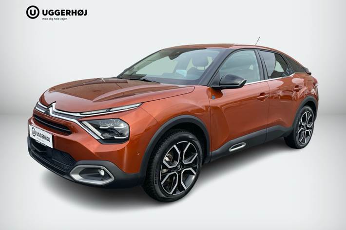 Orange Citroën ë-C4 fra 2022 set udefra