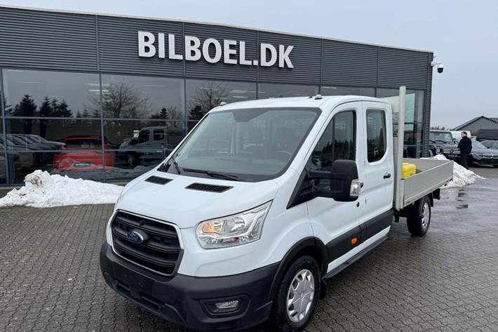 Hvid Ford Transit 350 L3 Chassis fra 2021