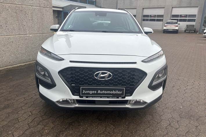 Hvid Hyundai Kona fra 2018