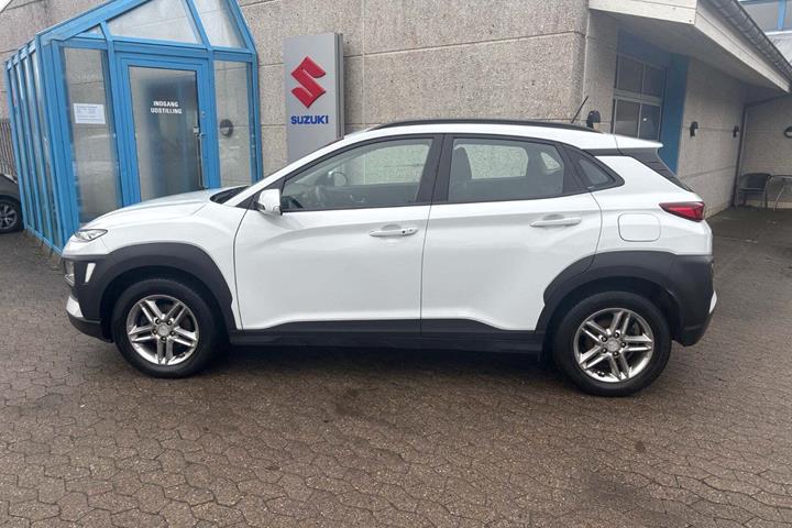 Hvid Hyundai Kona fra 2018
