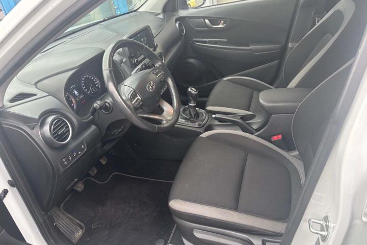 Hvid Hyundai Kona fra 2018
