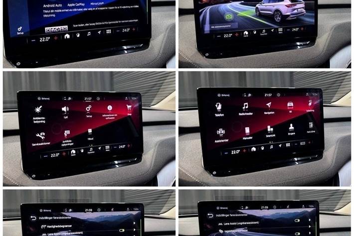 Grå Skoda Enyaq fra 2021