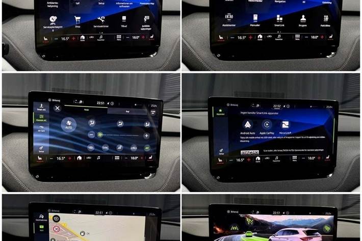 Grå Skoda Enyaq fra 2023