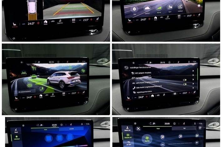 Hvid Skoda Enyaq fra 2022