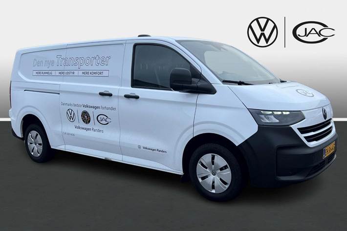 Hvid VW Transporter fra 2025