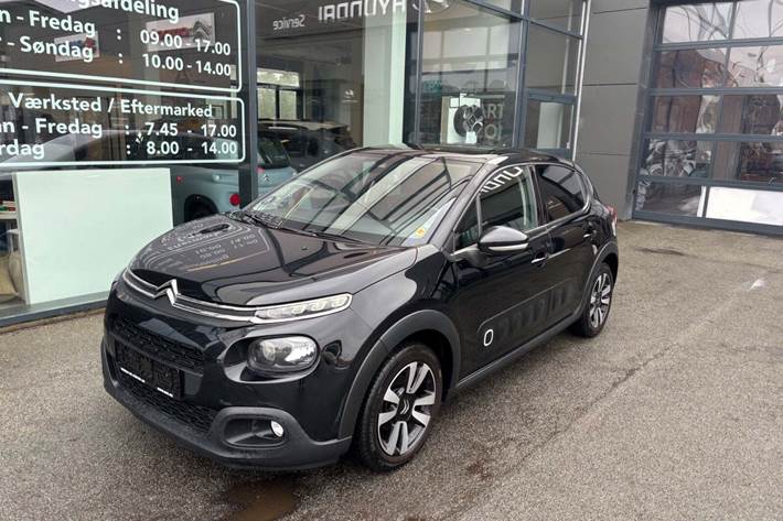 Sort Citroën C3 fra 2019 set udefra