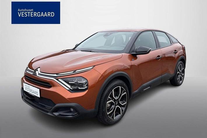 Orange Citroën ë-C4 fra 2022 set udefra