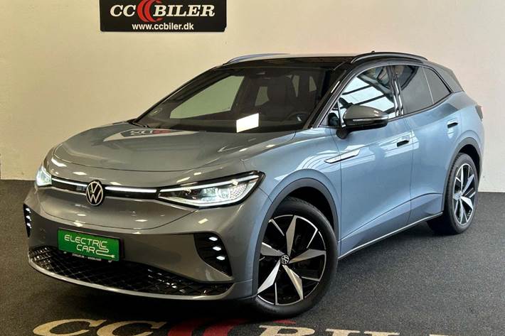 Blå VW ID.4 fra 2022 set udefra