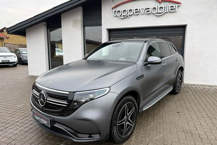 Grå Mercedes EQC400 fra 2020