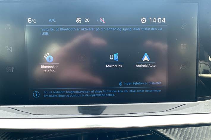 Sort Peugeot 208 fra 2021