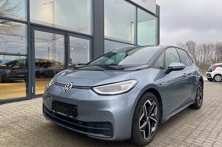 Grå VW ID.3 fra 2020 set udefra