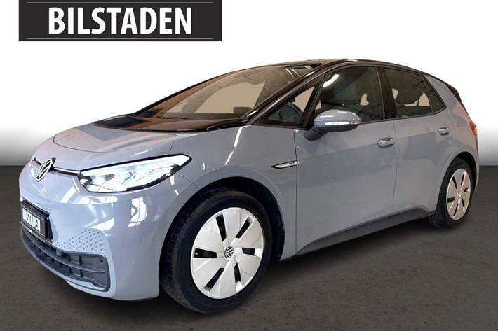 Grå VW ID.3 fra 2023 set udefra