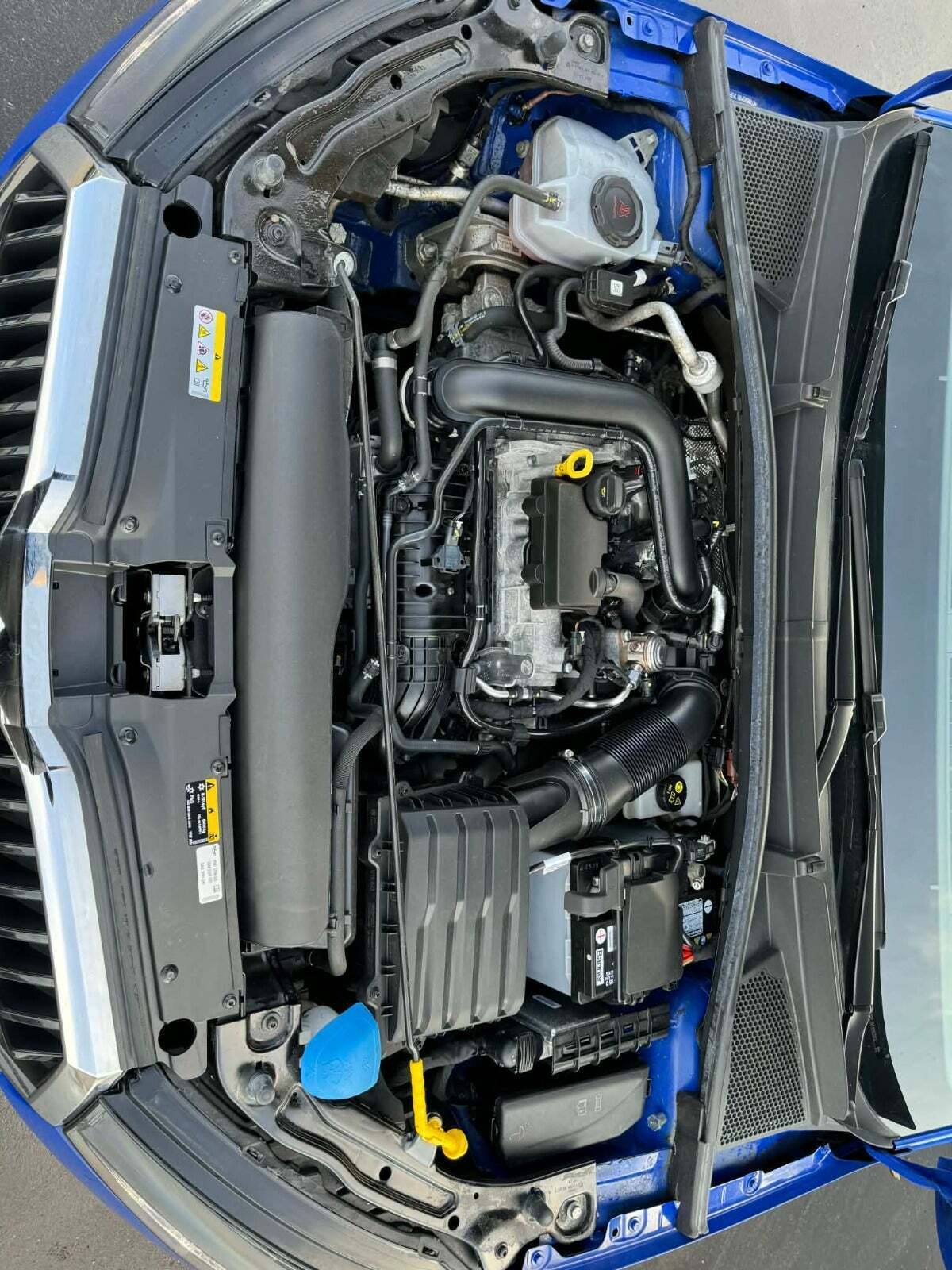 Blå Skoda Fabia fra 2023