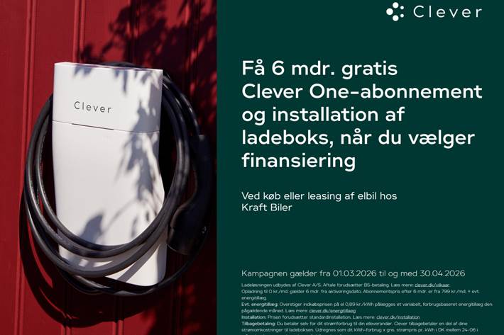 Blå Ford Mustang Mach-E fra 2023