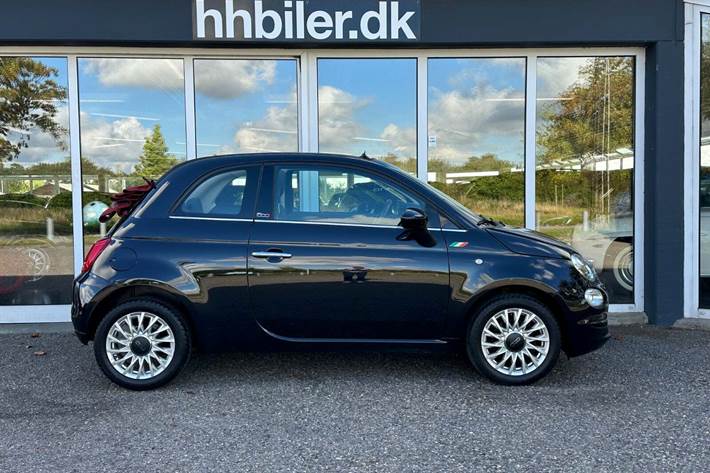 Sort Fiat 500C fra 2018