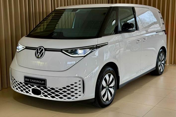 Hvid VW ID.Buzz fra 2026 set udefra