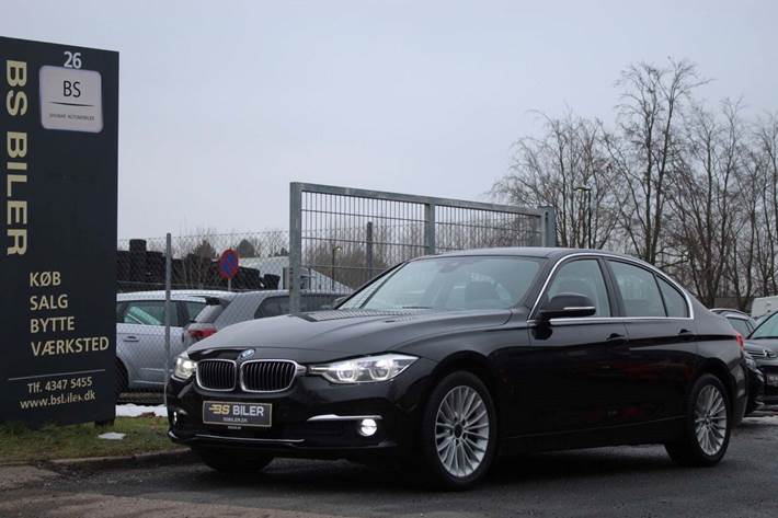 Sort BMW 320d fra 2016
