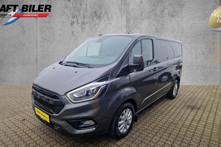 Grå Ford Transit Custom 300S fra 2021 set udefra