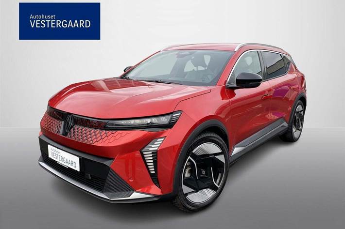 Rød Renault Scenic E-Tech fra 2025 set udefra