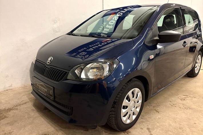 Blå Skoda Citigo fra 2013