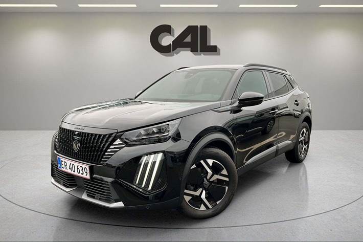 Sort Peugeot e-2008 fra 2024 set udefra