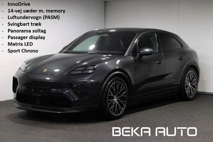 Grå Porsche Macan 4 fra 2025
