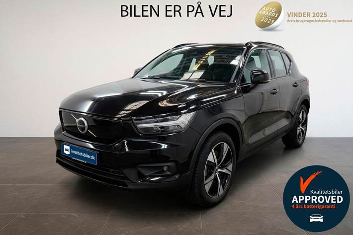 Sort Volvo XC40 fra 2020 set udefra