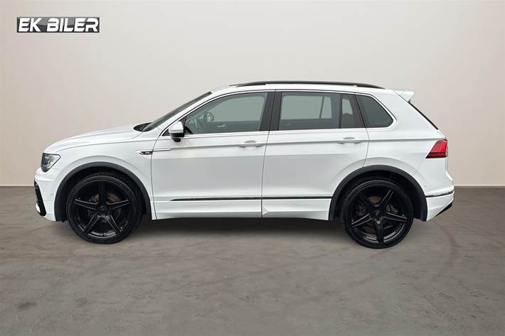 Hvid VW Tiguan fra 2017