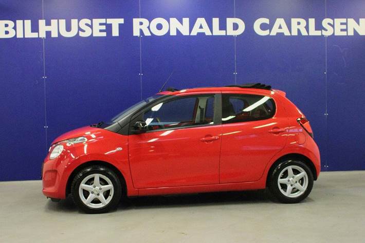 Rød Citroën C1 fra 2018