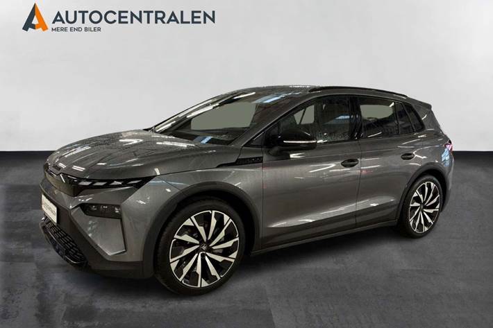 Grå Skoda Elroq fra 2026 set udefra