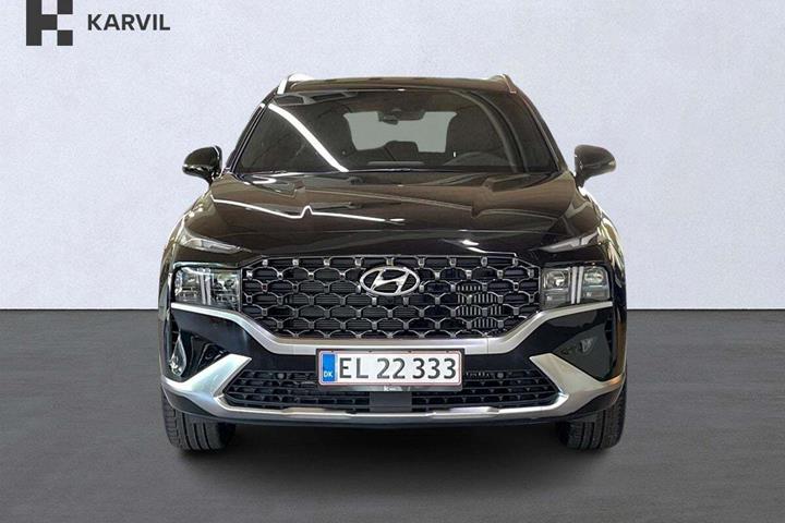 Sort Hyundai Santa Fe fra 2025 set udefra