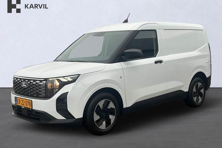 Hvid Ford E-Transit Courier fra 2025