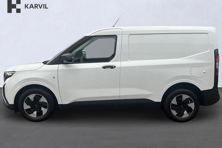 Hvid Ford E-Transit Courier fra 2025