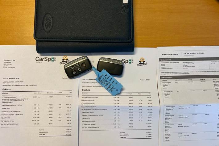 Hvid Land Rover Range Rover evoque fra 2017